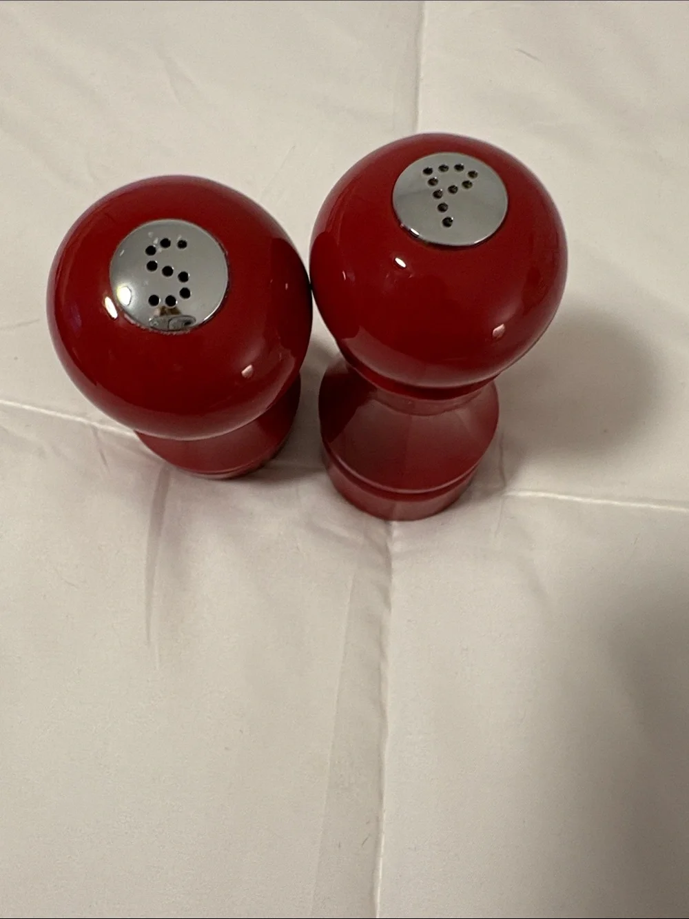 Longaberger Red Salt and Pepper Shakers